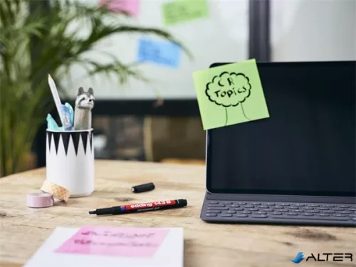 Alkoholos marker, OHP, 1 mm, EDDING "143 B", piros