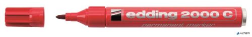 Alkoholos marker, 1,5-3 mm, kúpos, EDDING "2000", piros
