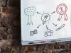 Tábla- és flipchart marker, 1-3 mm, kúpos, EDDING "250", piros