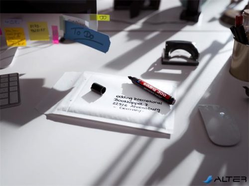 Alkoholos marker, 1,5-3 mm, kúpos, EDDING "300", fekete