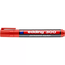  Alkoholos marker, 1,5-3 mm, kúpos, EDDING "300", piros