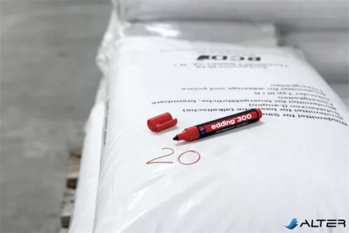 Alkoholos marker, 1,5-3 mm, kúpos, EDDING "300", piros