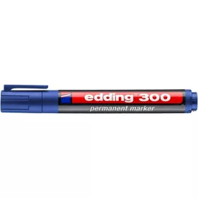   Alkoholos marker, 1,5-3 mm, kúpos, EDDING "300", kék