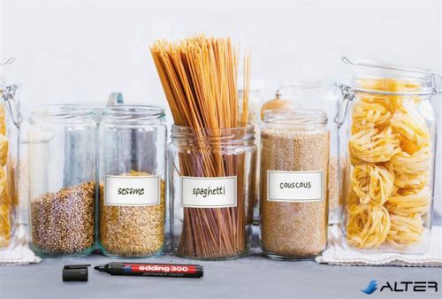 Alkoholos marker készlet, 1,5-3 mm, kúpos, EDDING "300", 4 különböző szín