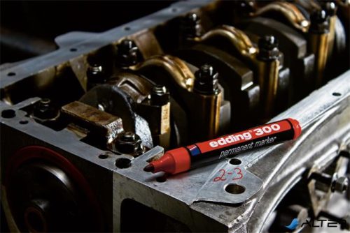 Alkoholos marker készlet, 1,5-3 mm, kúpos, EDDING "300", 4 különböző szín