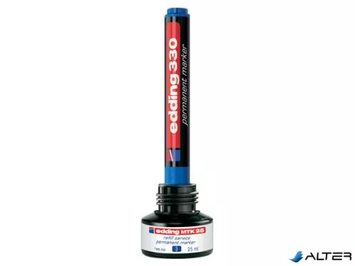 Alkoholos marker, 1-5 mm, vágott, EDDING "330", piros