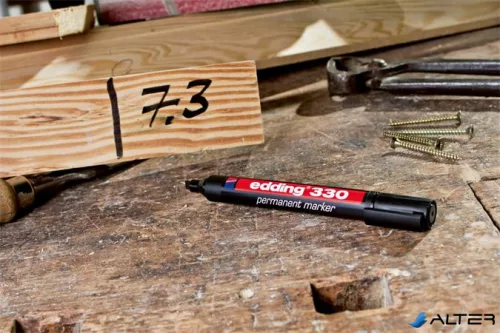 Alkoholos marker, 1-5 mm, vágott, EDDING "330", zöld