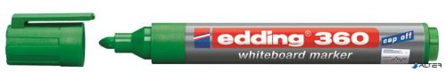 Tábla- és flipchart marker, 1,5-3 mm, kúpos, EDDING "360", zöld