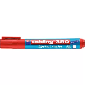   Flipchart marker, 1,5-3 mm, kúpos, EDDING '380', piros