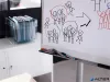 Flipchart marker, 1,5-3 mm, kúpos, EDDING '380', piros