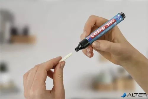 Flipchart marker, 1,5-3 mm, kúpos, EDDING '380', piros