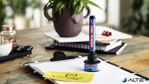 Flipchart marker készlet, 1,5-3 mm, kúpos, EDDING "380", 4 különböző szín