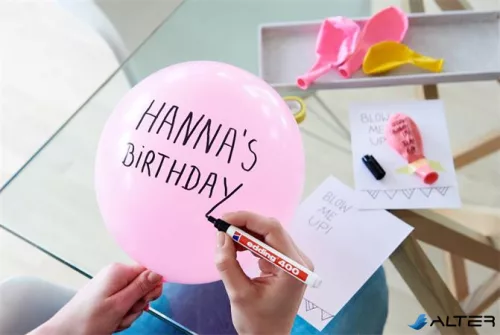 Alkoholos marker, 1 mm, EDDING "400", fekete