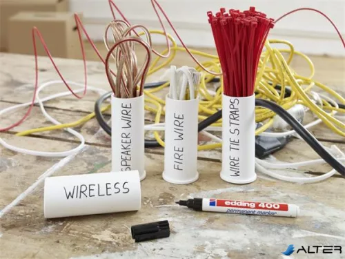 Alkoholos marker, 1 mm, EDDING "400", fekete