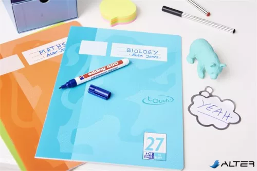 Alkoholos marker, 1 mm, EDDING "400", kék