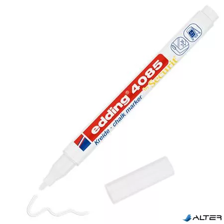 Krétamarker, 1-2mm, kúpos, EDDING "4085", fehér