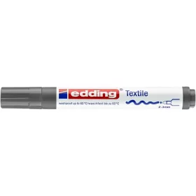   Textilmarker, 2-3 mm, kúpos, EDDING "4500", szürke