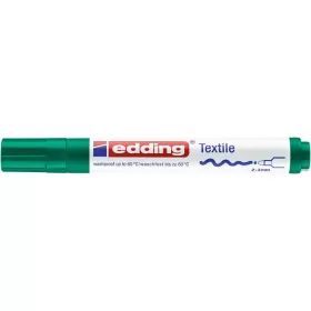 Textilmarker, 2-3 mm, kúpos, EDDING "4500", zöld