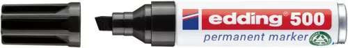 Alkoholos marker, 2-7 mm, vágott, EDDING "500", fekete