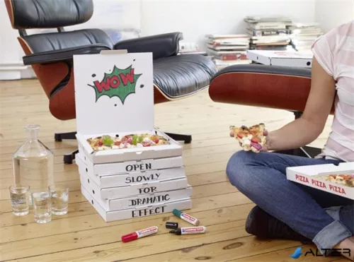 Alkoholos marker, 2-7 mm, vágott, EDDING "500", fekete