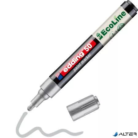 Lakkmarker, 2-3 mm, EDDING "50", ezüst