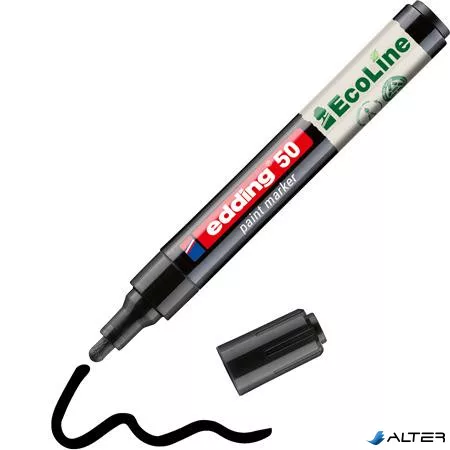 Lakkmarker, 2-3 mm, EDDING "50", fekete