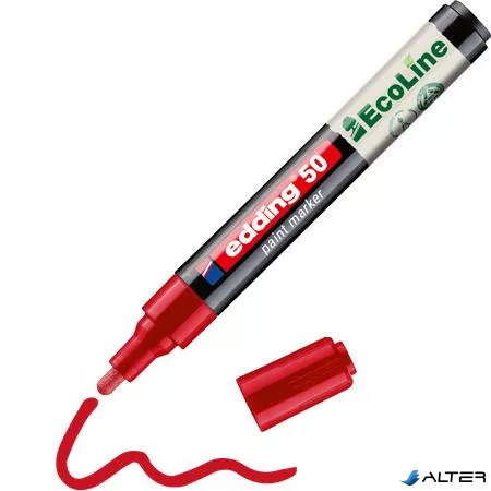 Lakkmarker, 2-3 mm, EDDING "50", piros