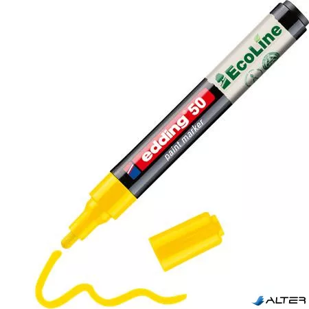 Lakkmarker, 2-3 mm, EDDING "50", sárga