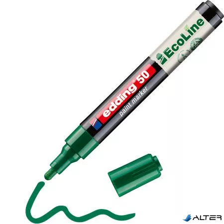 Lakkmarker, 2-3 mm, EDDING "50", zöld