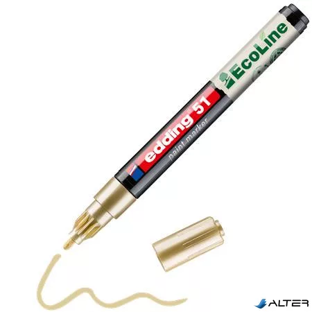 Lakkmarker, 1-2 mm, EDDING "51", arany