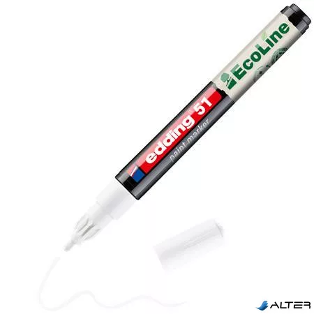 Lakkmarker, 1-2 mm, EDDING "51", fehér