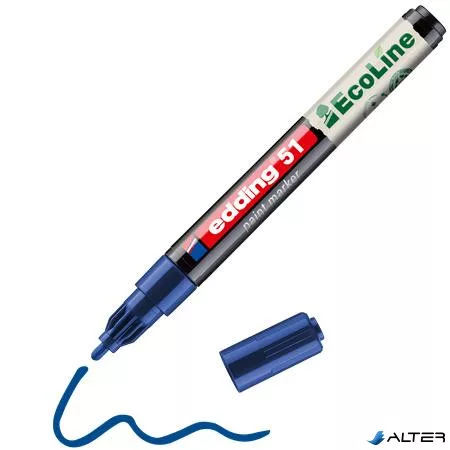 Lakkmarker, 1-2 mm, EDDING "51", kék