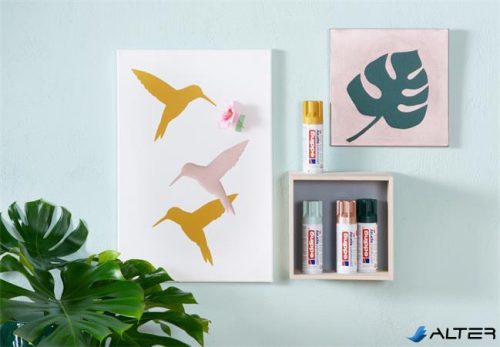 Akrilfesték spray, 200 ml, EDDING "5200", matt arany