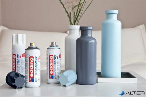 Akrilfesték spray, 200 ml, EDDING '5200', matt ezüst