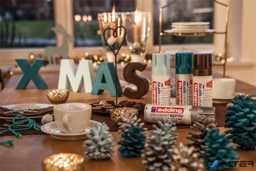 Akrilfesték spray, 200 ml, EDDING "5200", matt piros