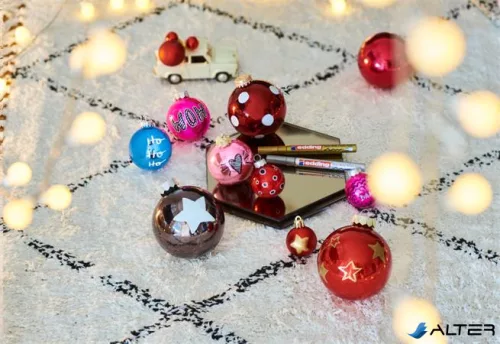 Lakkmarker, 1-2 mm, EDDING "751", piros