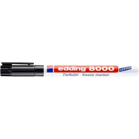   Alkoholos marker, 1 mm, kúpos, EDDING "8000 Freeze", fekete