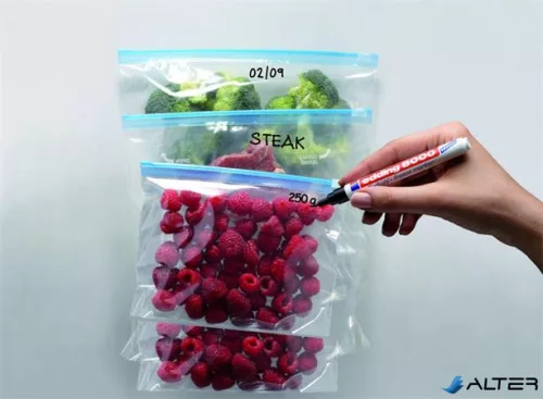 Alkoholos marker, 1 mm, kúpos, EDDING "8000 Freeze", fekete