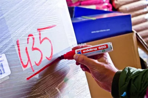 Alkoholos marker, 4-12 mm, vágott, EDDING "800", fekete