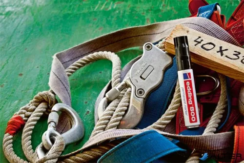 Alkoholos marker, 4-12 mm, vágott, EDDING "800", piros