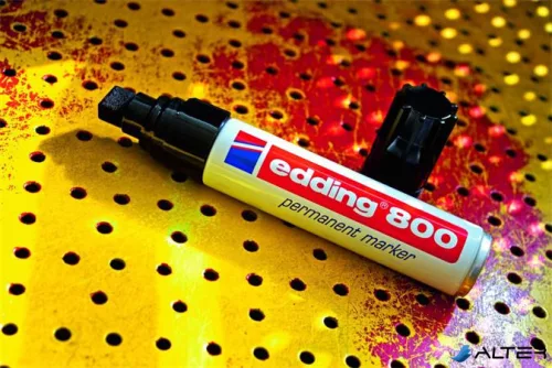 Alkoholos marker, 4-12 mm, vágott, EDDING "800", piros