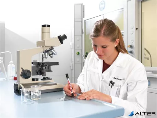 Laboratóriumi marker, 0,75 mm, kúpos, EDDING '8015', fekete