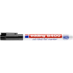   Alkoholos marker, CD/DVD, 0,5-1 mm, EDDING "8400", fekete