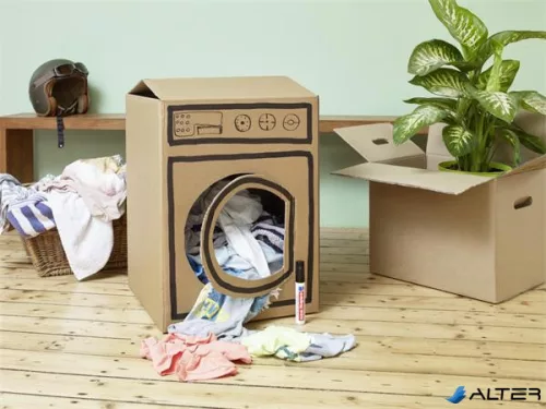 Alkoholos marker, 5-16 mm, vágott, EDDING '850', fekete