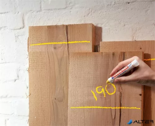 Jelölő marker, 10 mm, kúpos, EDDING "950", fekete