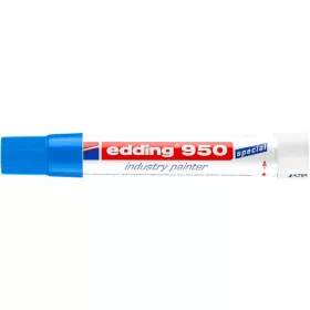Jelölő marker, 10 mm, kúpos, EDDING "950", kék