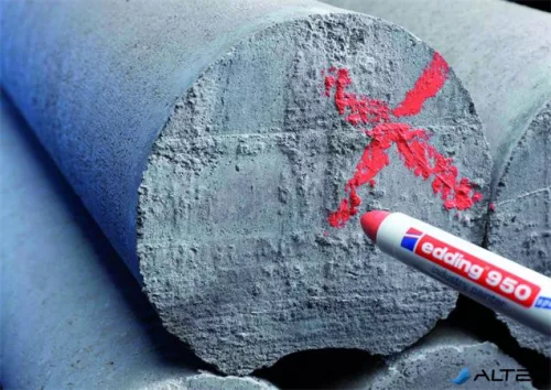 Jelölő marker, 10 mm, kúpos, EDDING "950", kék