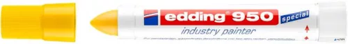 Jelölő marker, 10 mm, kúpos, EDDING "950", sárga