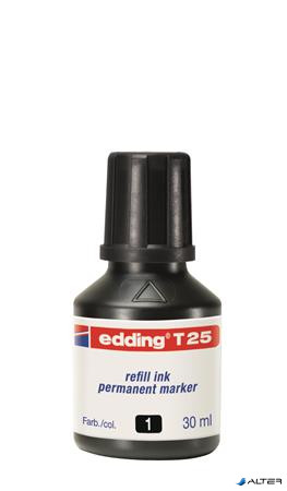 Utántöltő alkoholos markerhez, EDDING "T25", fekete