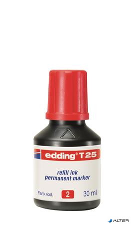Utántöltő alkoholos markerhez, EDDING 'T25', piros